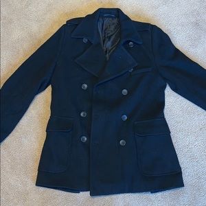 Men’s black pea coat